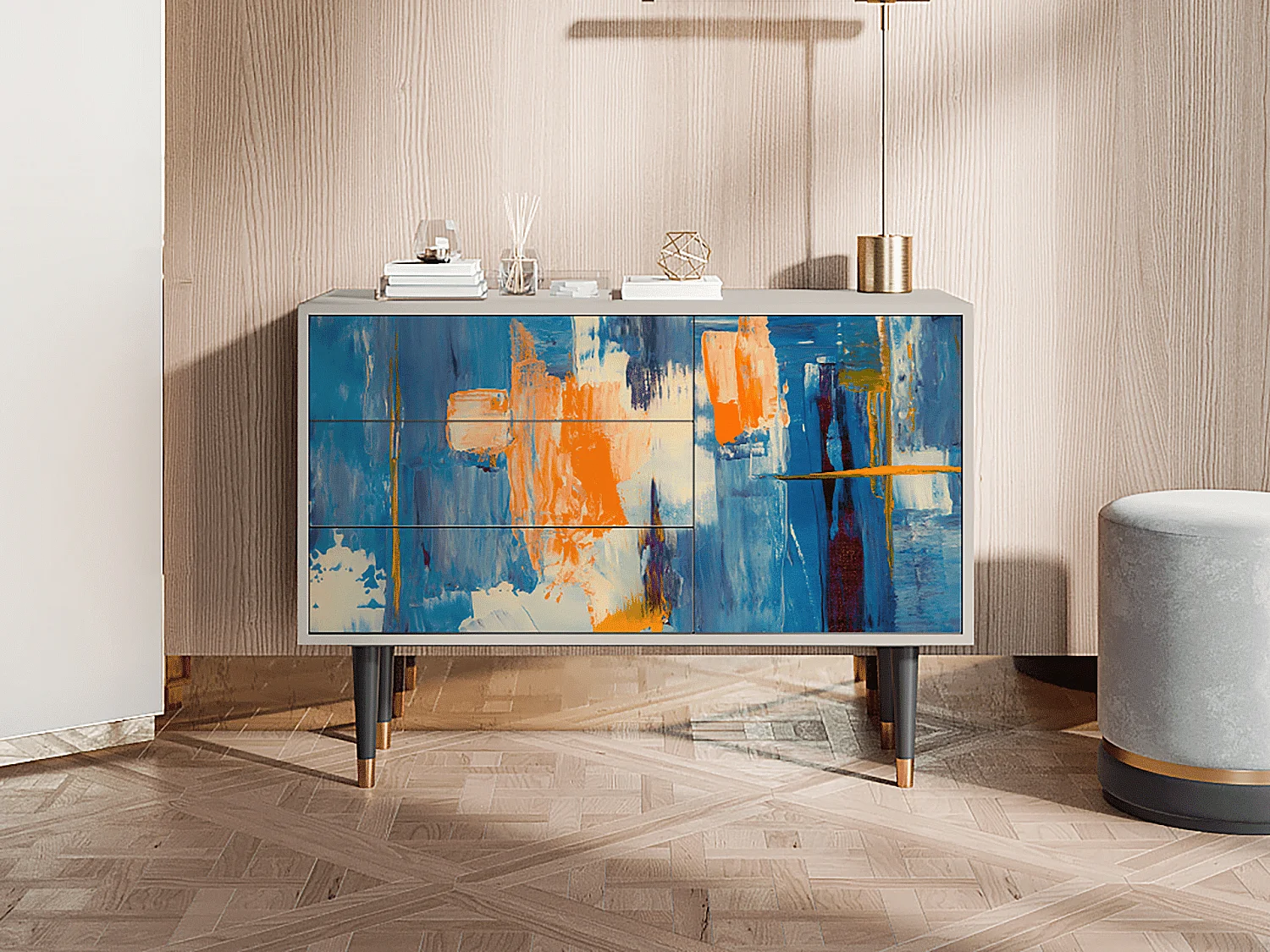 Buffet - 115х84х41 cm - S3 - Abstract Expressionism, Sable