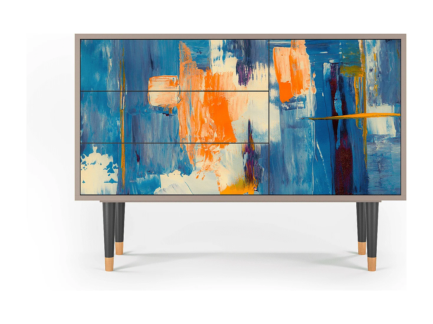 Buffet - 115х84х41 cm - S3 - Abstract Expressionism, Sable