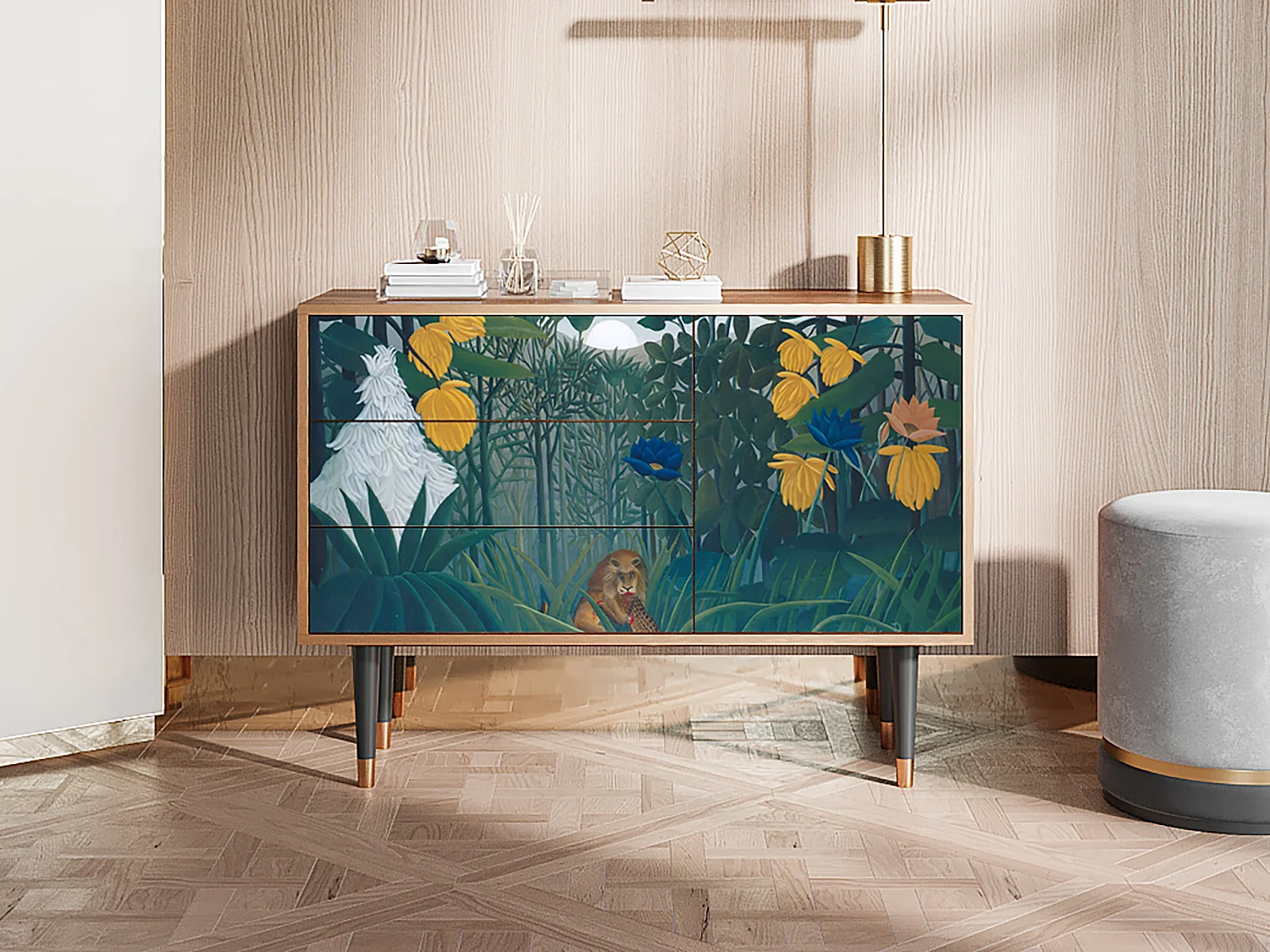 Buffet - 115х84х41 cm - S3 - The Repast of the Lion, Noyer
