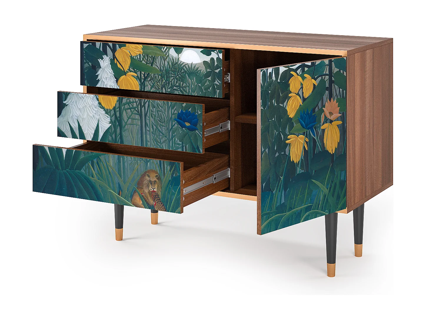 Buffet - 115х84х41 cm - S3 - The Repast of the Lion, Noyer