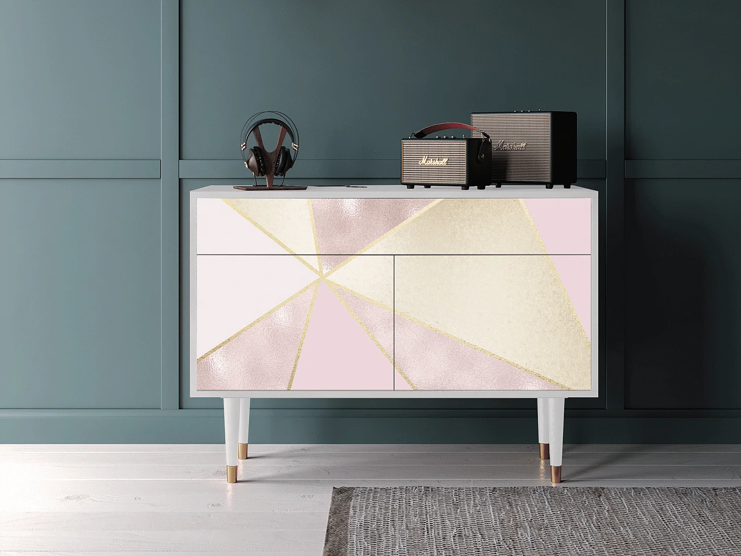 Buffet - 115x85x48 cm - BS4 - Cosmopolitan Diva, Blanc