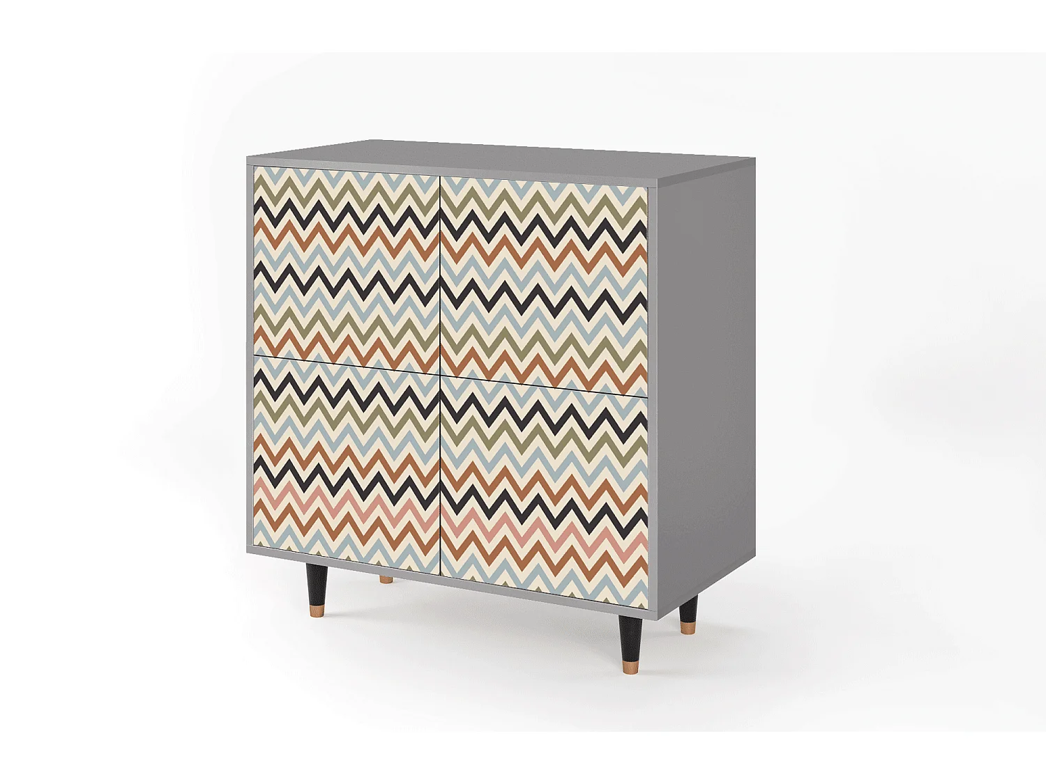 Buffet - 94x96x48 cm - BS3 - Bright Ripple, Gris