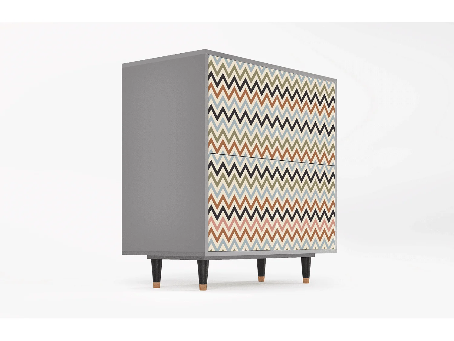 Buffet - 94x96x48 cm - BS3 - Bright Ripple, Gris