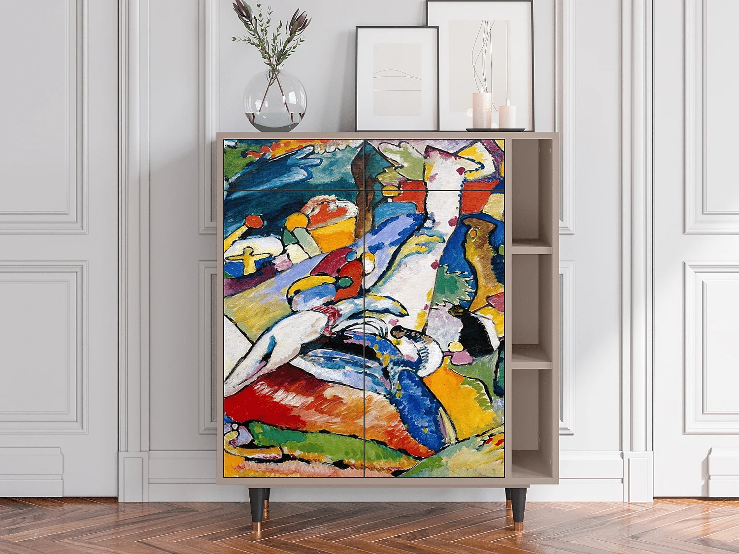 Kredens - 96х110х41 cm - BS6 - Improvisation 26  , Latte