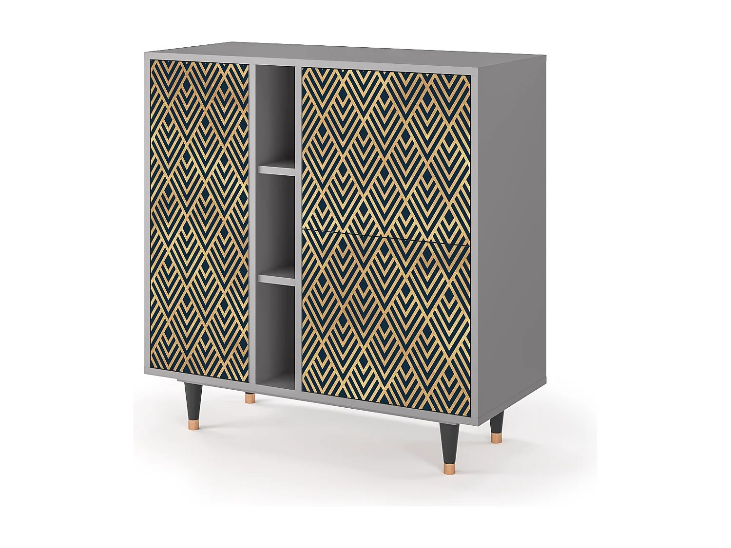 Buffet - 94х96х41 cm - BS5 - Egypt Triangles, Gris