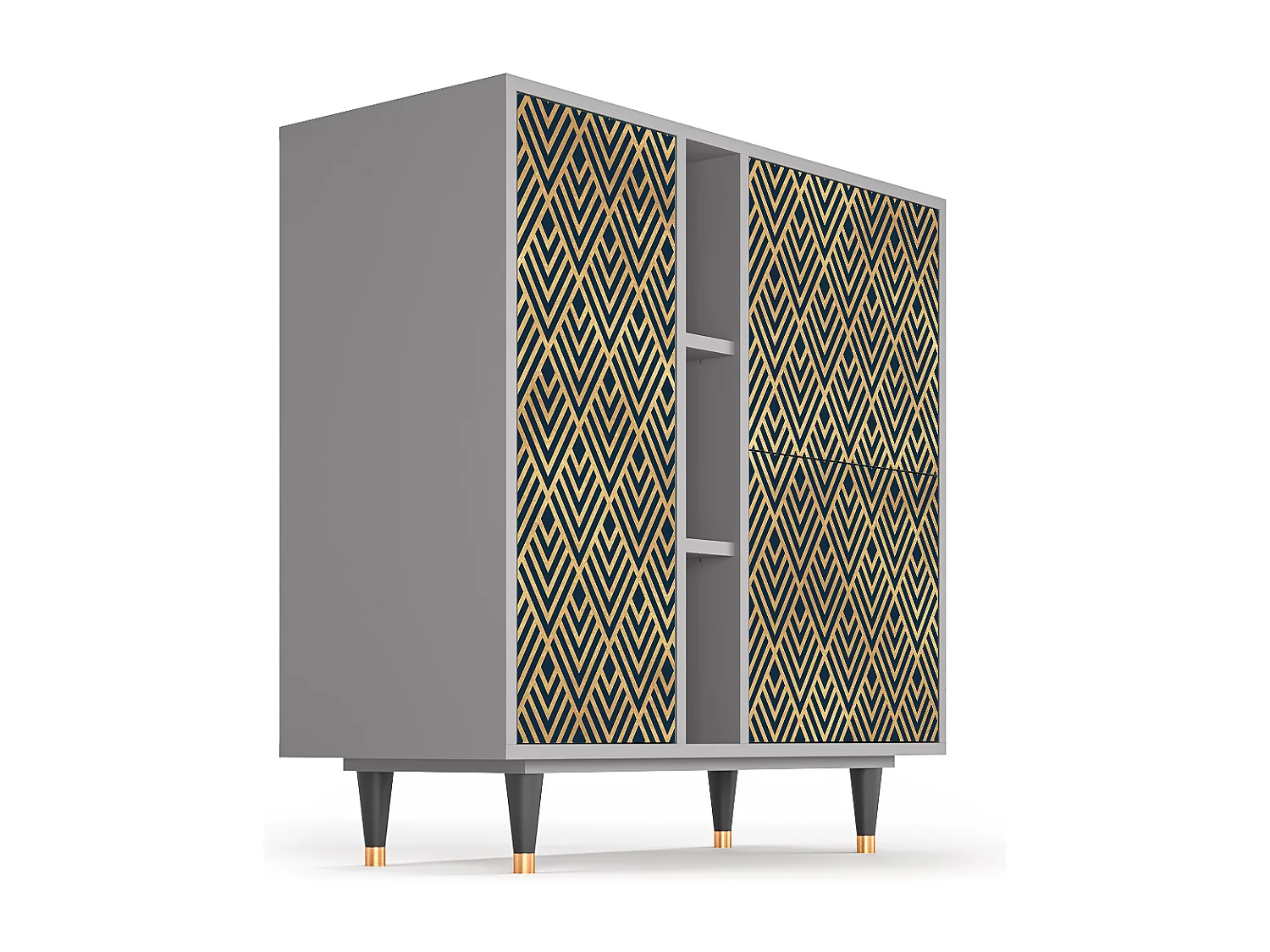 Buffet - 94х96х41 cm - BS5 - Egypt Triangles, Gris