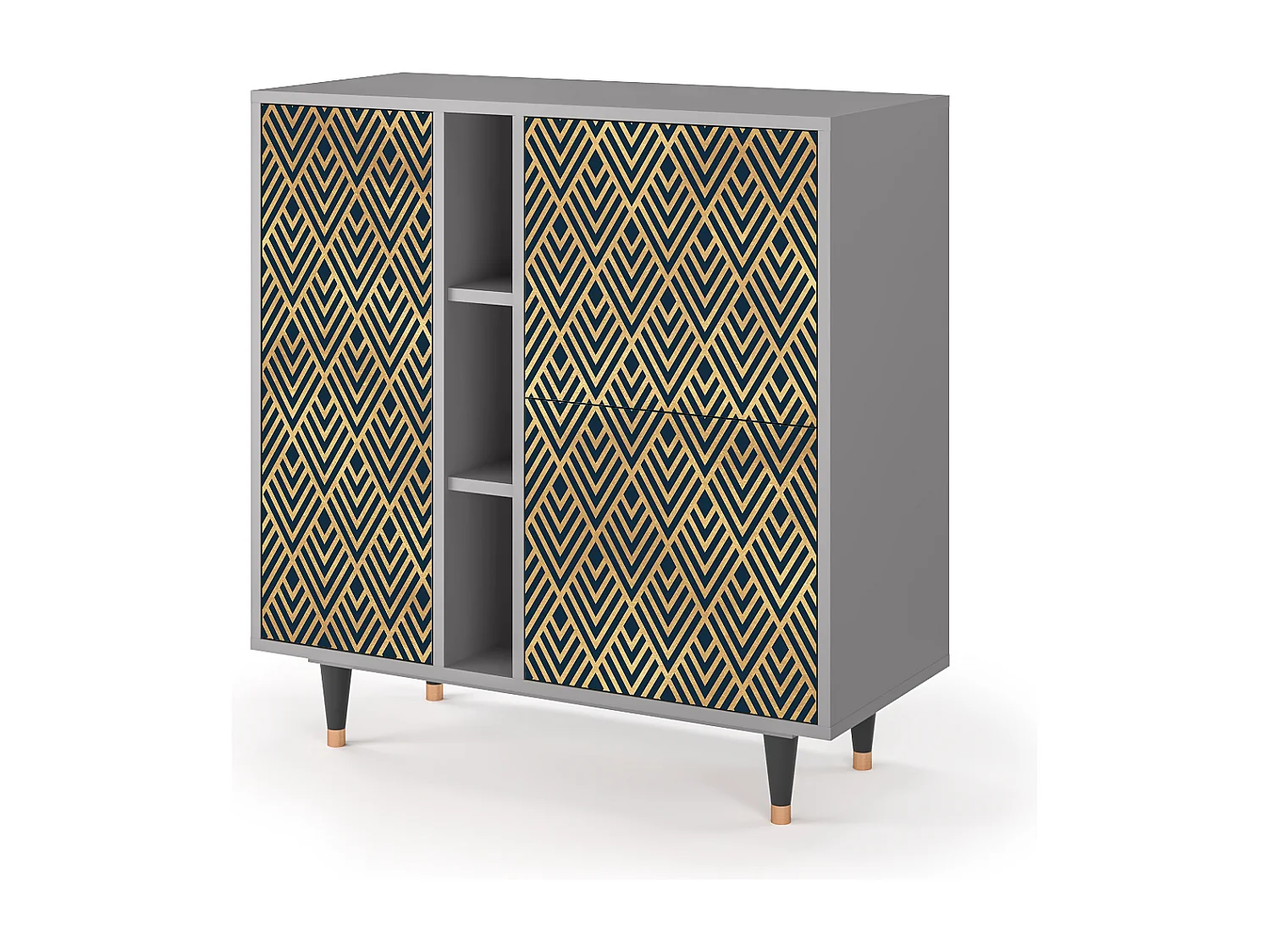 Buffet - 94х96х41 cm - BS5 - Egypt Triangles, Gris