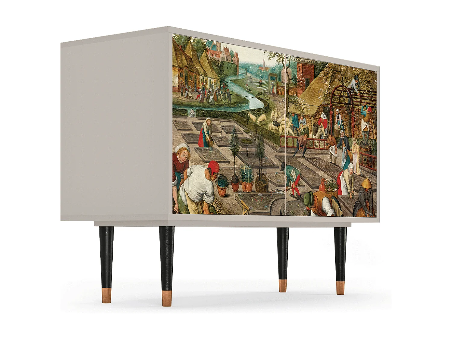 Buffet - 115x85x48 cm - BS4 - The Younger - Spring, Sable