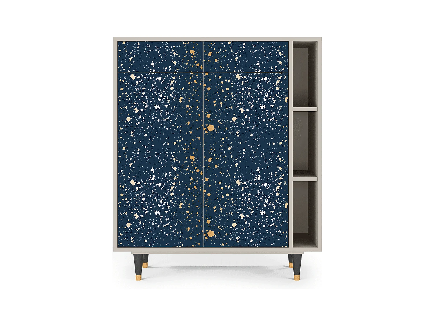 Kredens - 96х110х41 cm - BS6 - Starfall, Piaskowy