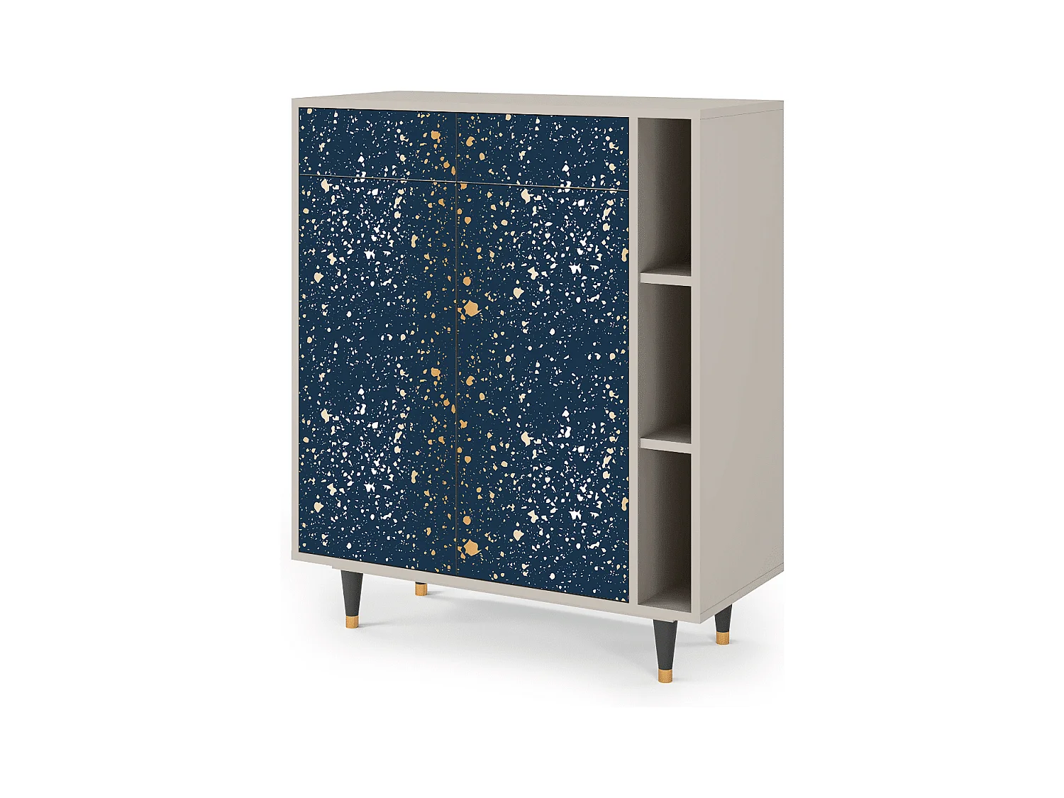 Kredens - 96х110х41 cm - BS6 - Starfall, Piaskowy