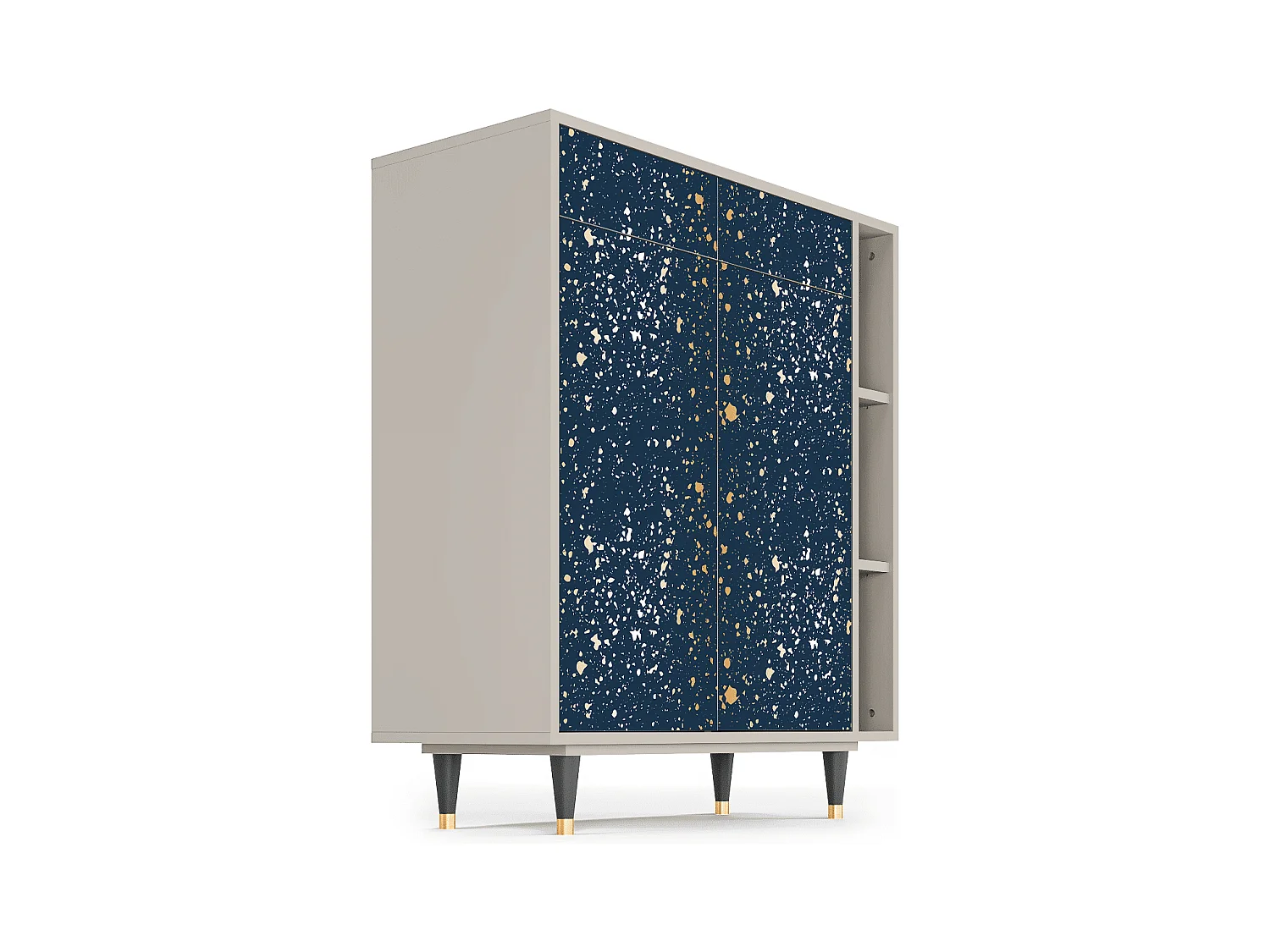 Kredens - 96х110х41 cm - BS6 - Starfall, Piaskowy