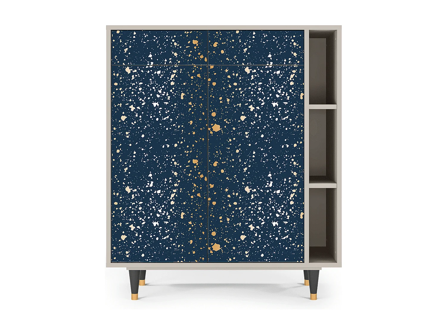 Kredens - 96х110х41 cm - BS6 - Starfall, Piaskowy