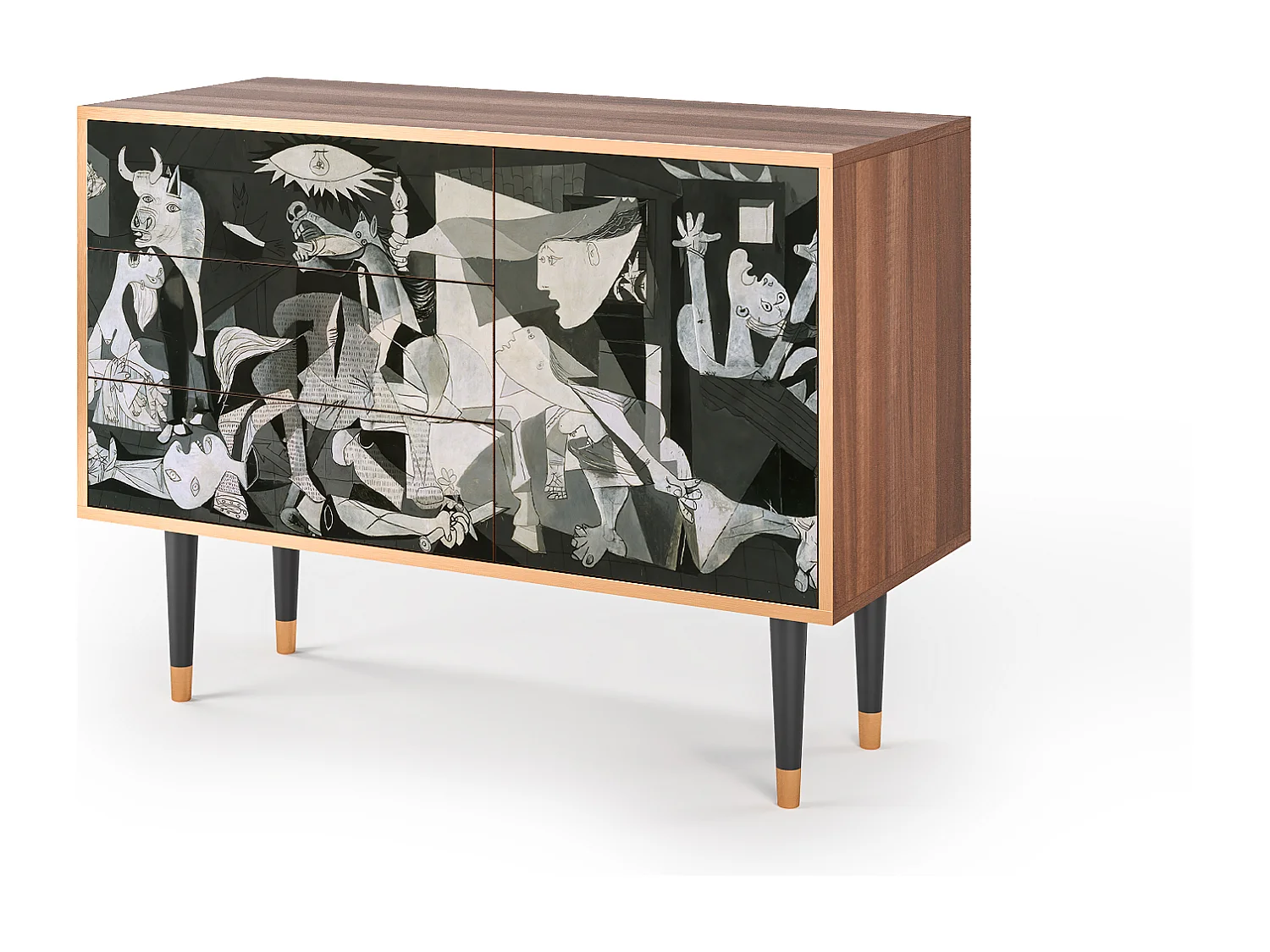 Kredens - 115х84х41 cm - S3 - Guernica by Picasso, Orzech