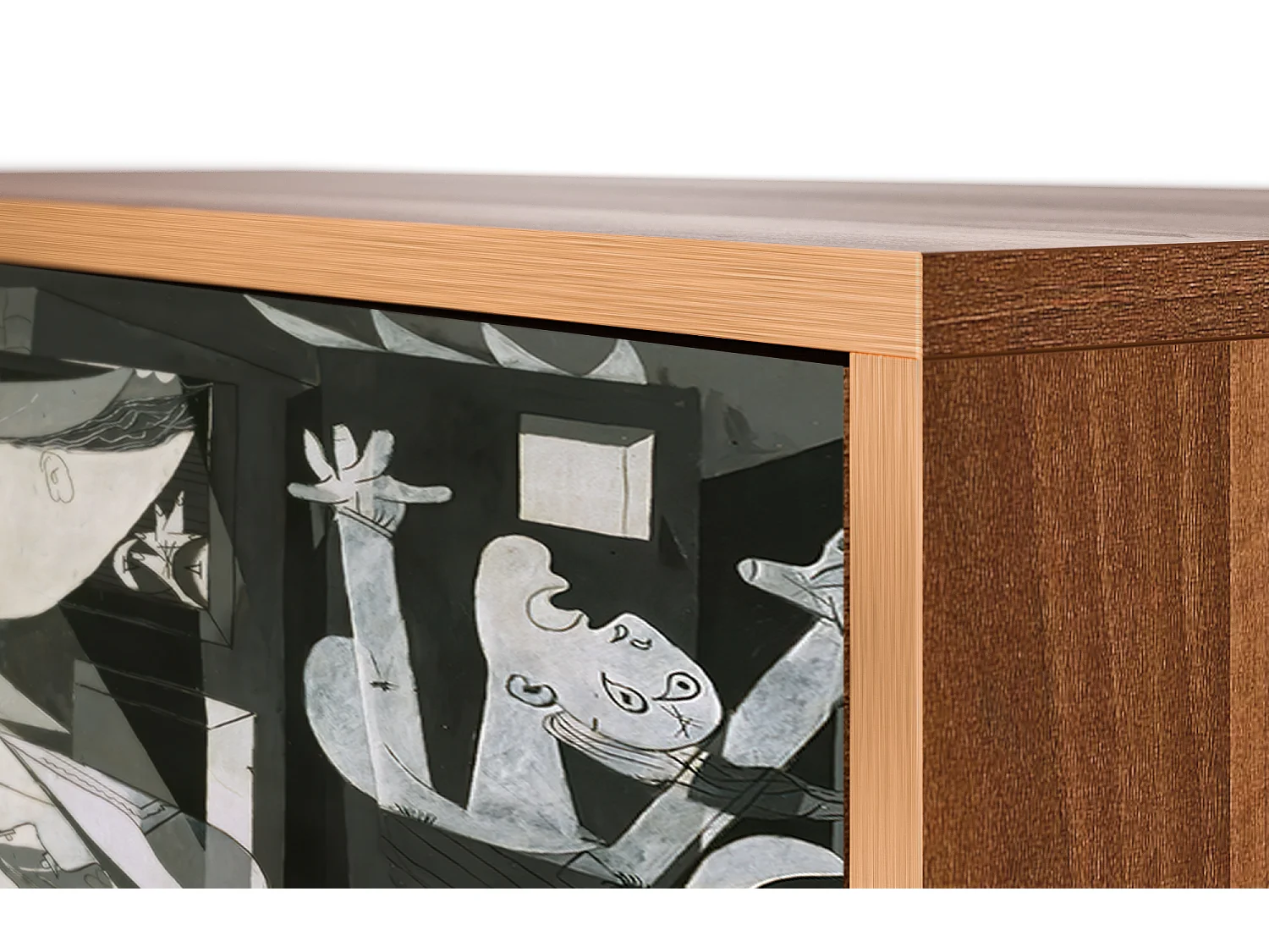 Kredens - 115х84х41 cm - S3 - Guernica by Picasso, Orzech
