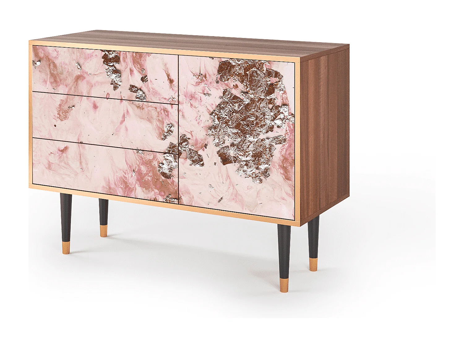 Credenza - 115х84х41 cm - S3 - Cotton Candy, Noce