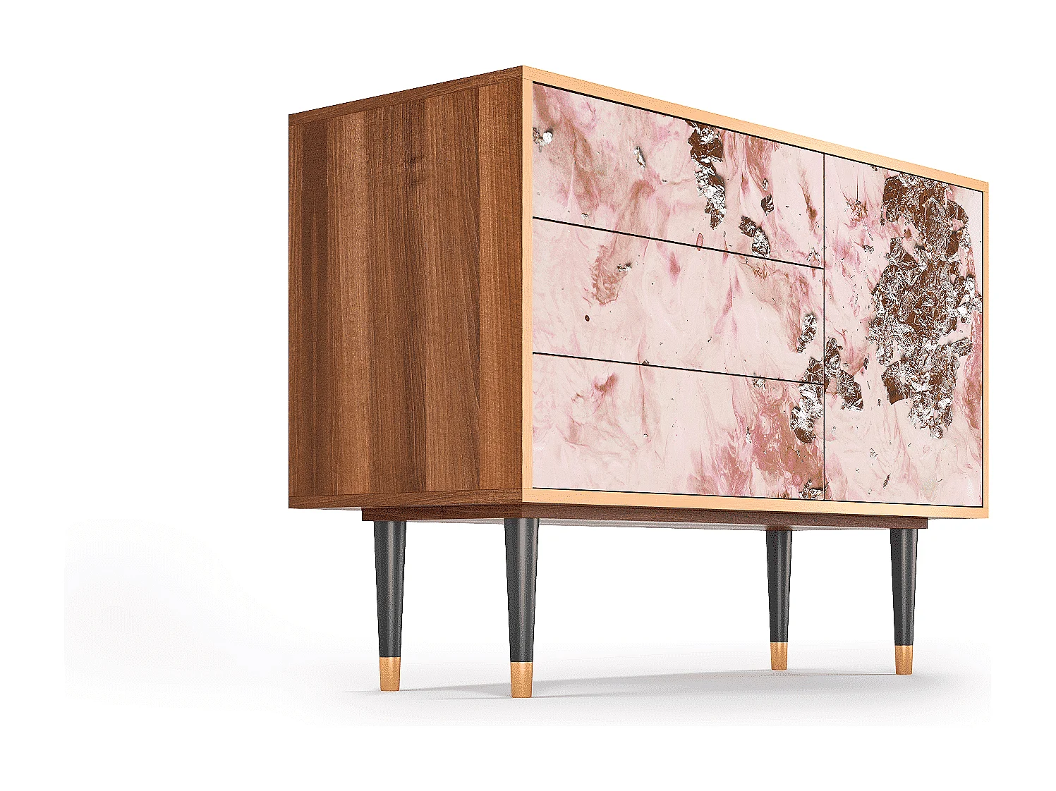 Credenza - 115х84х41 cm - S3 - Cotton Candy, Noce