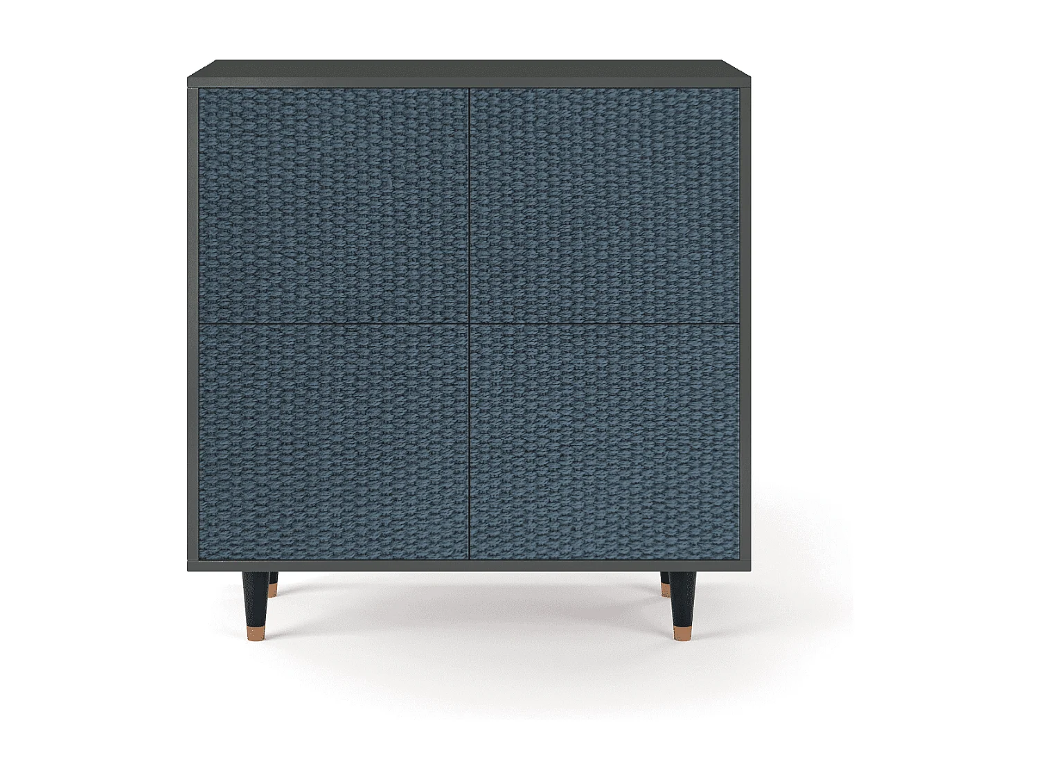 Kredens - 94x96x48 cm - BS3 - Knitted Pattern, Antracyt