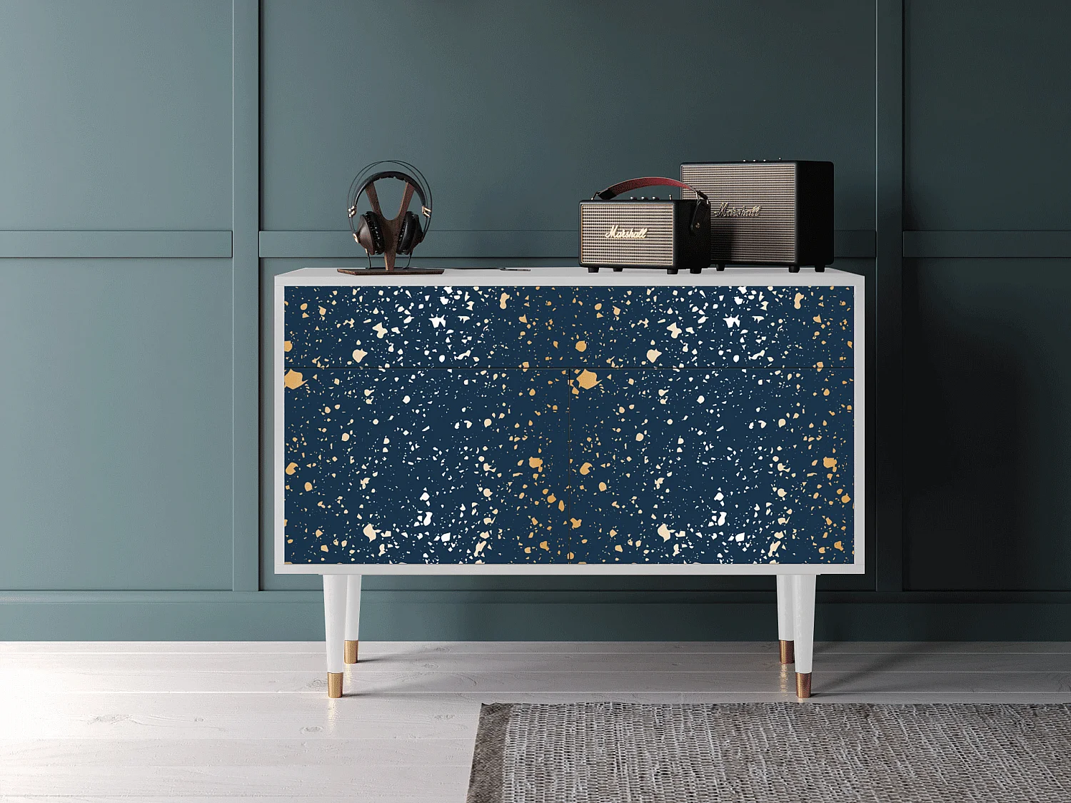 Buffet - 115x85x48 cm - BS4 - Starfall, Blanc
