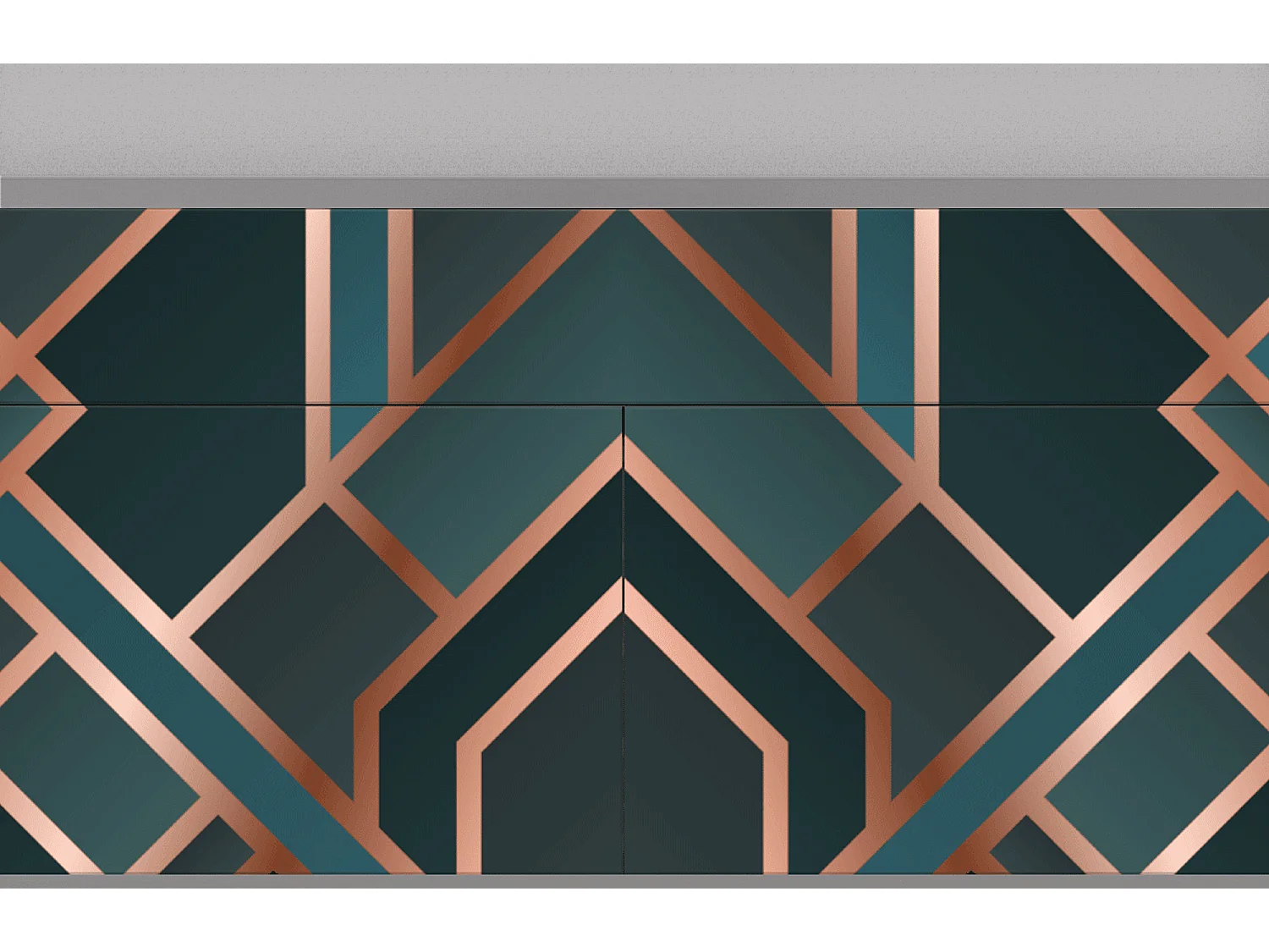 Buffet - 115x85x48 cm - BS4 - Bronze Crossroad, Gris