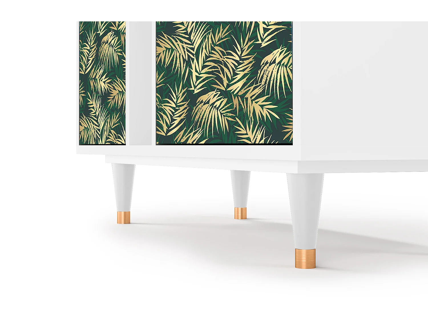 Buffet - 94х96х41 cm - BS5 - Sunny Palm Tree, Blanc