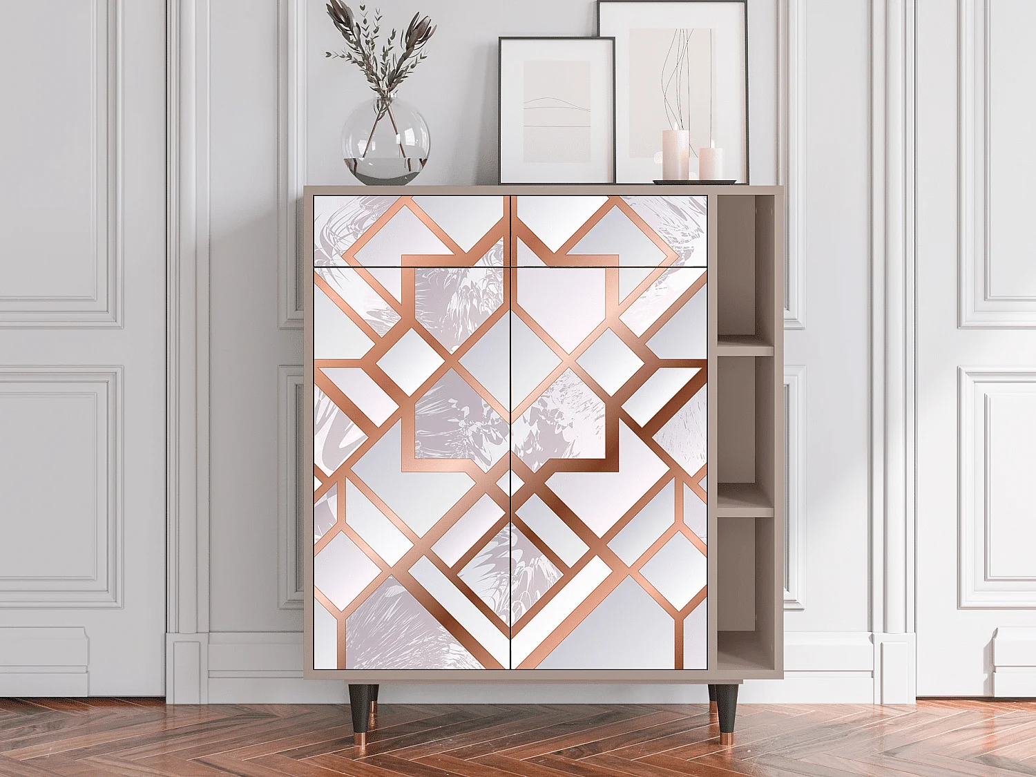 Credenza - 96х110х41 cm - BS6 - Pastel Fairytale, Latte
