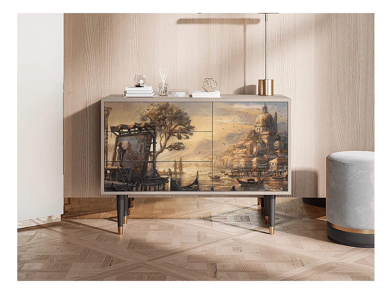 Aparador - 115х84х41 cm - S3 - Venice, Latte