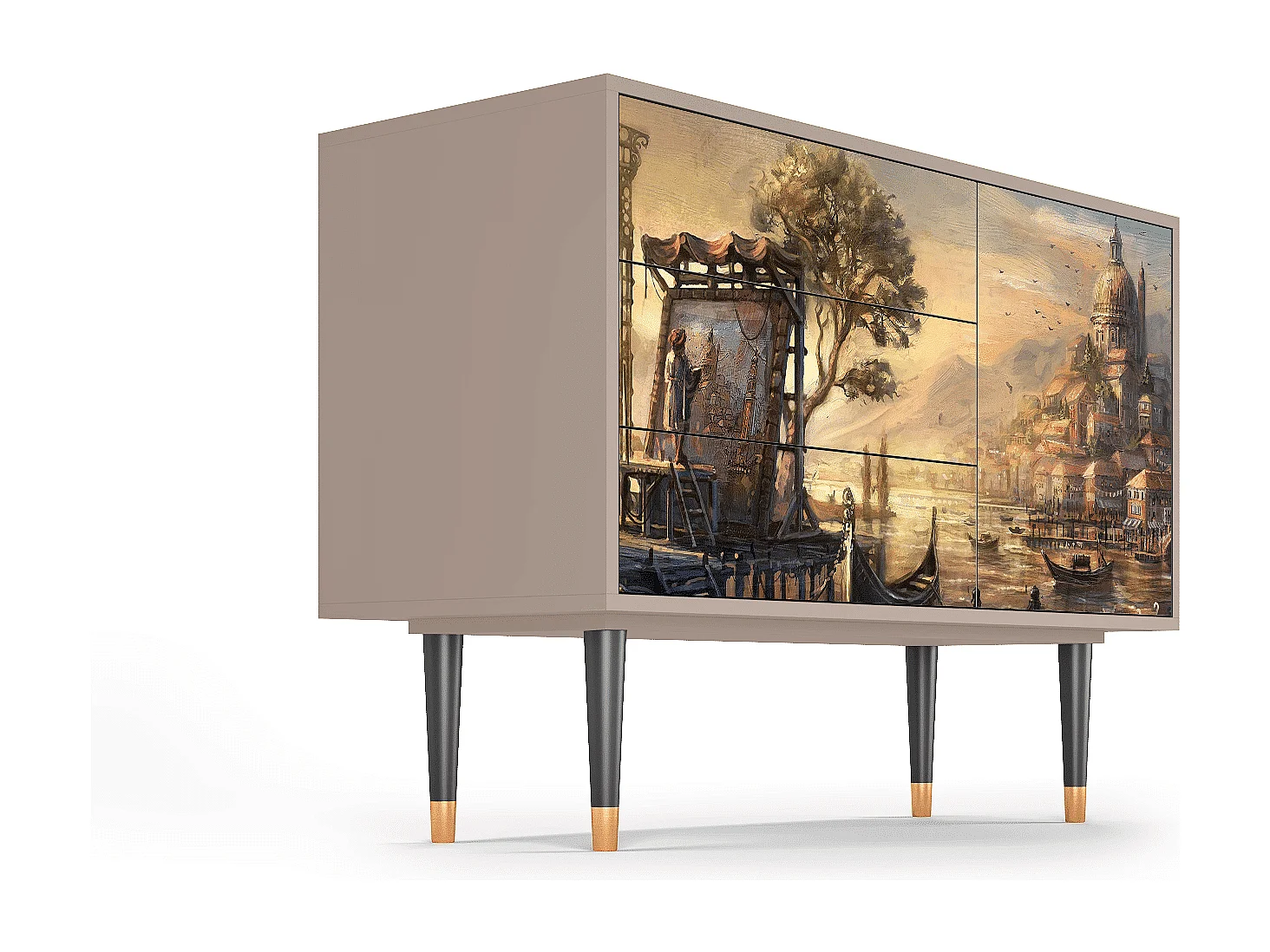 Credenza - 115х84х41 cm - S3 - Venice, Latte