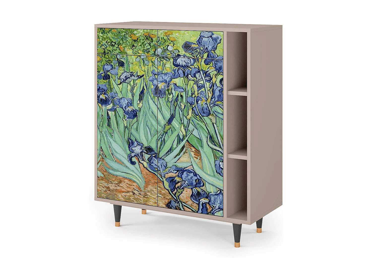 Kredens - 96х110х41 cm - BS6 - Irises , Latte