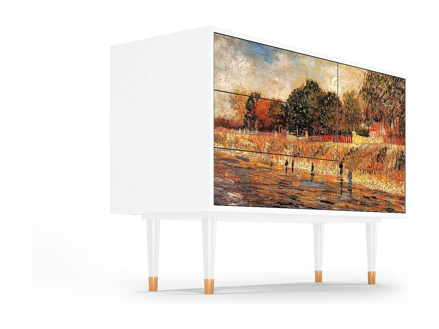 Buffet - 115х84х41 cm - S3 - The Banks, Blanc