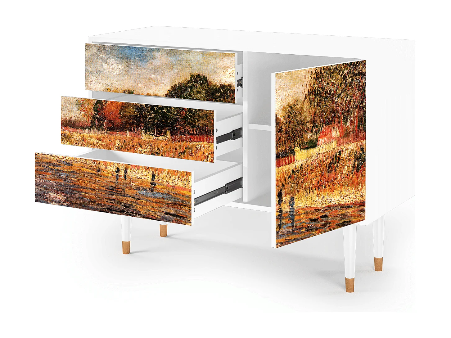 Buffet - 115х84х41 cm - S3 - The Banks, Blanc