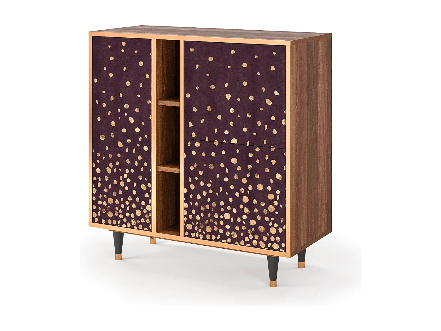 Buffet - 94х96х41 cm - BS5 - Glowworms, Noyer