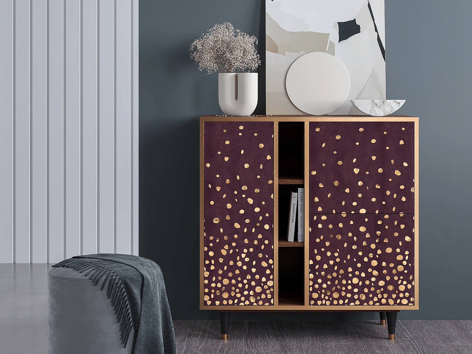 Aparador - 94х96х41 cm - BS5 - Glowworms, Nogal