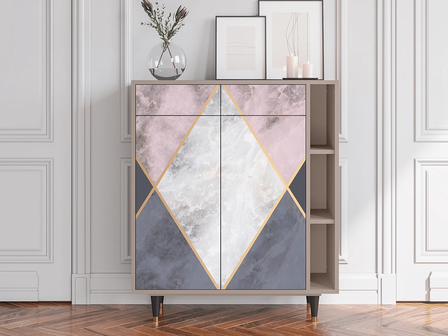 Kredens - 96х110х41 cm - BS6 - Ideal Harmony, Latte