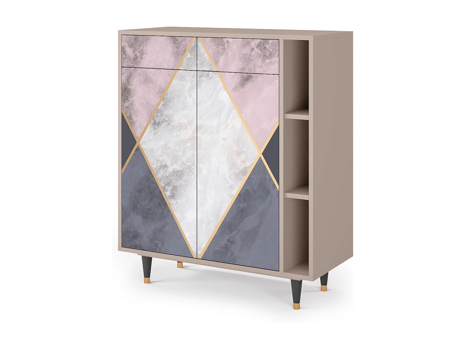 Buffet - 96х110х41 cm - BS6 - Ideal Harmony, Latte