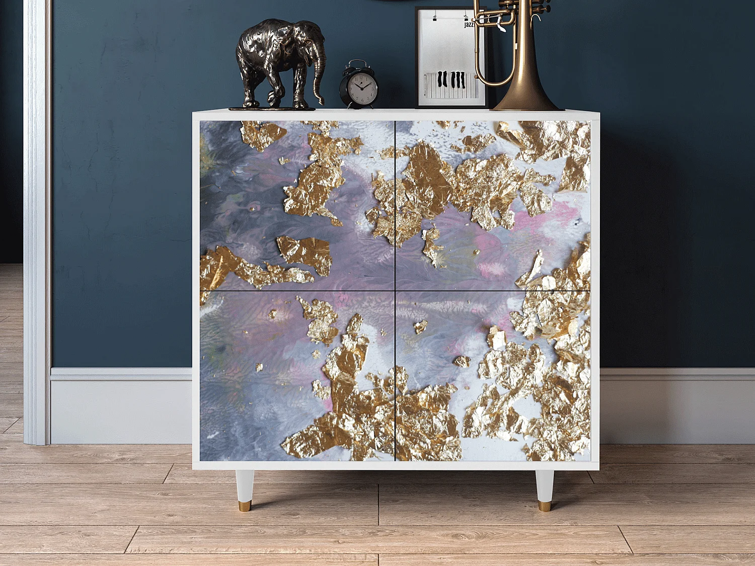 Credenza - 94x96x48 cm - BS3 - Planet Earth, Bianco