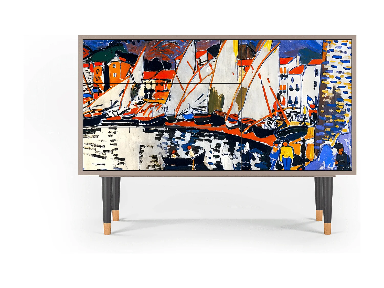 Credenza - 115х84х41 cm - S3 - Le Séchage des voiles , Latte