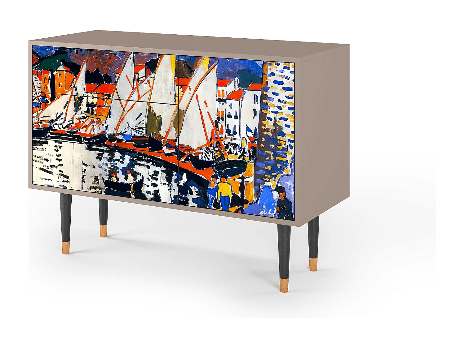 Credenza - 115х84х41 cm - S3 - Le Séchage des voiles , Latte