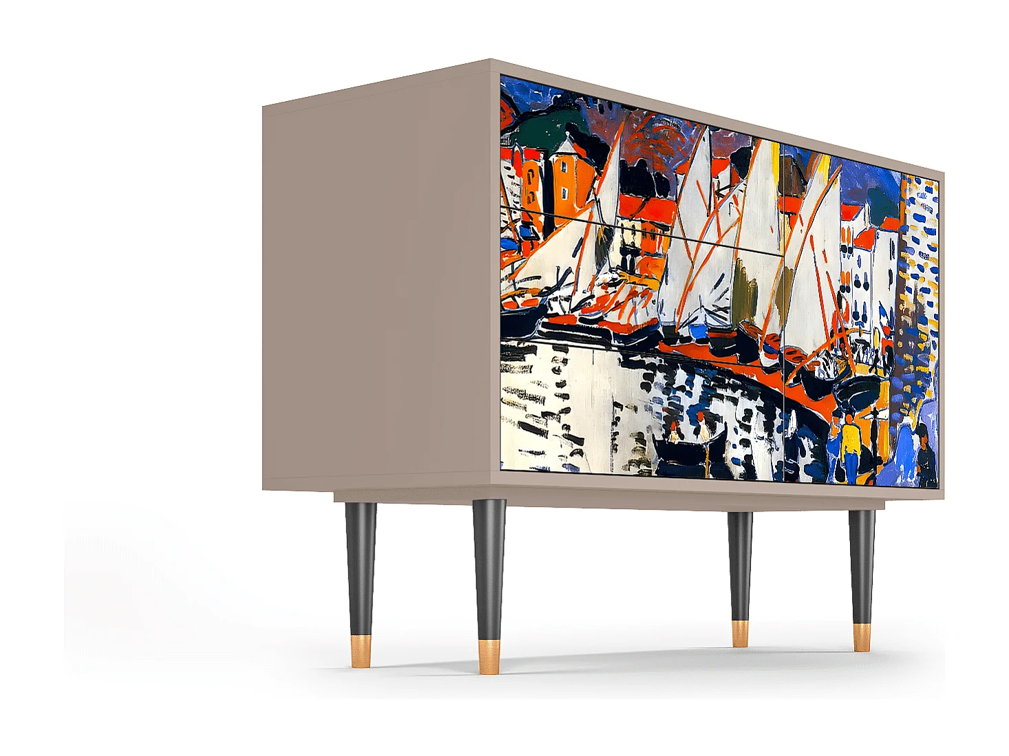 Credenza - 115х84х41 cm - S3 - Le Séchage des voiles , Latte