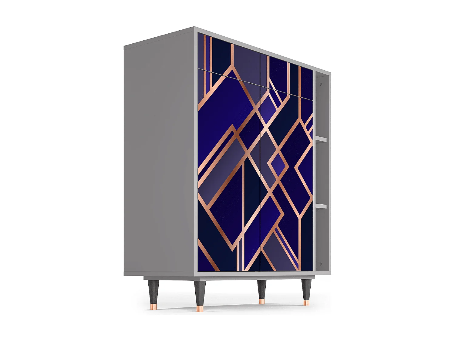 Sideboard - 96х110х41 cm - BS6 - Aquamarine Getsby, Grau