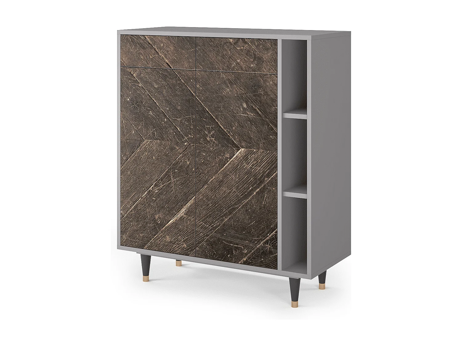 Credenza - 96х110х41 cm - BS6 - Wise Tree, Grigio