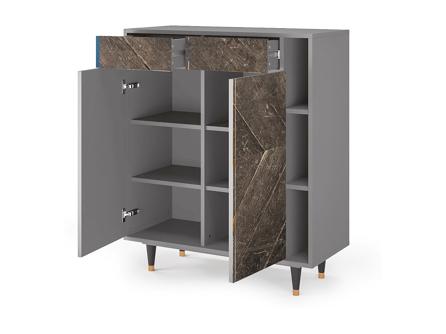 Credenza - 96х110х41 cm - BS6 - Wise Tree, Grigio