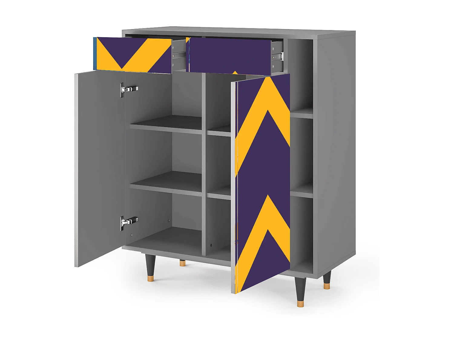 Credenza - 96х110х41 cm - BS6 - The Brightest Way, Grigio