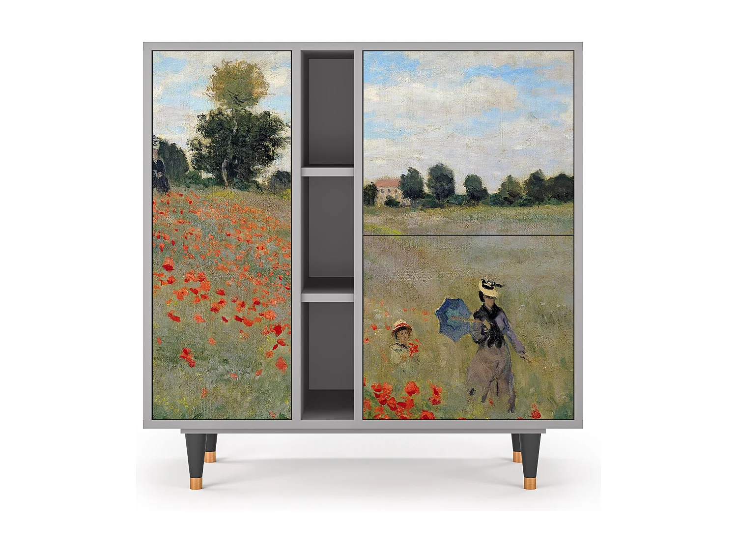 Buffet - 94х96х41 cm - BS5 - The Poppy Field   , Gris