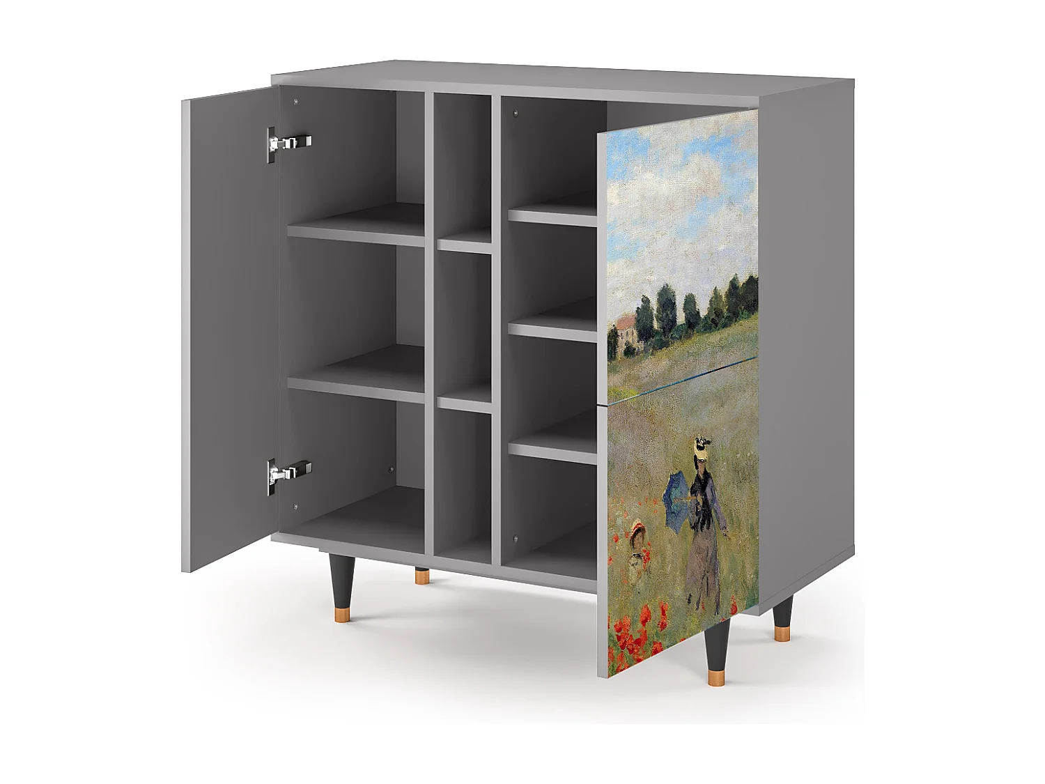 Sideboard - 94х96х41 cm - BS5 - The Poppy Field   , Grau