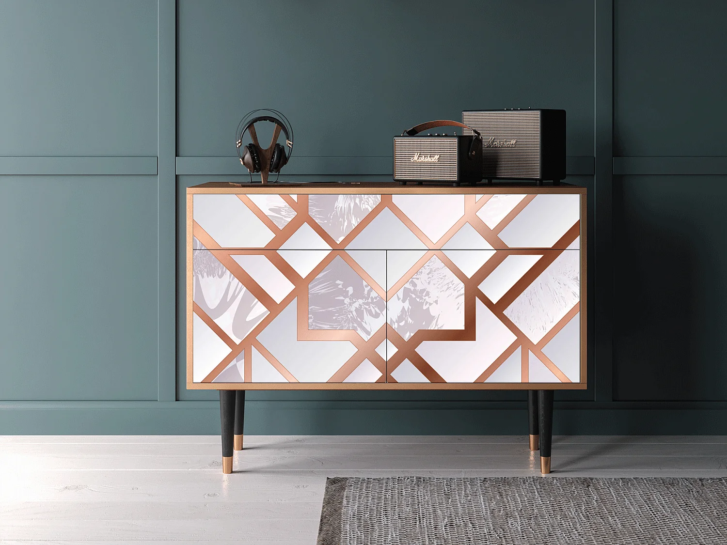 Buffet - 115x85x48 cm - BS4 - Pastel Fairytale, Noyer