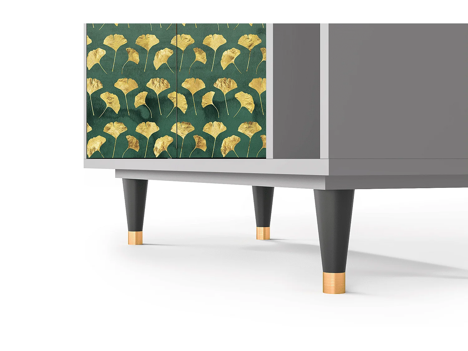 Credenza - 96х110х41 cm - BS6 - Gingko leaves, Grigio