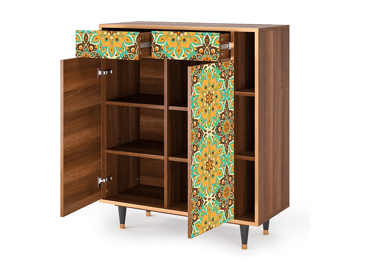 Buffet - 96х110х41 cm - BS6 - Indian Spices, Noyer