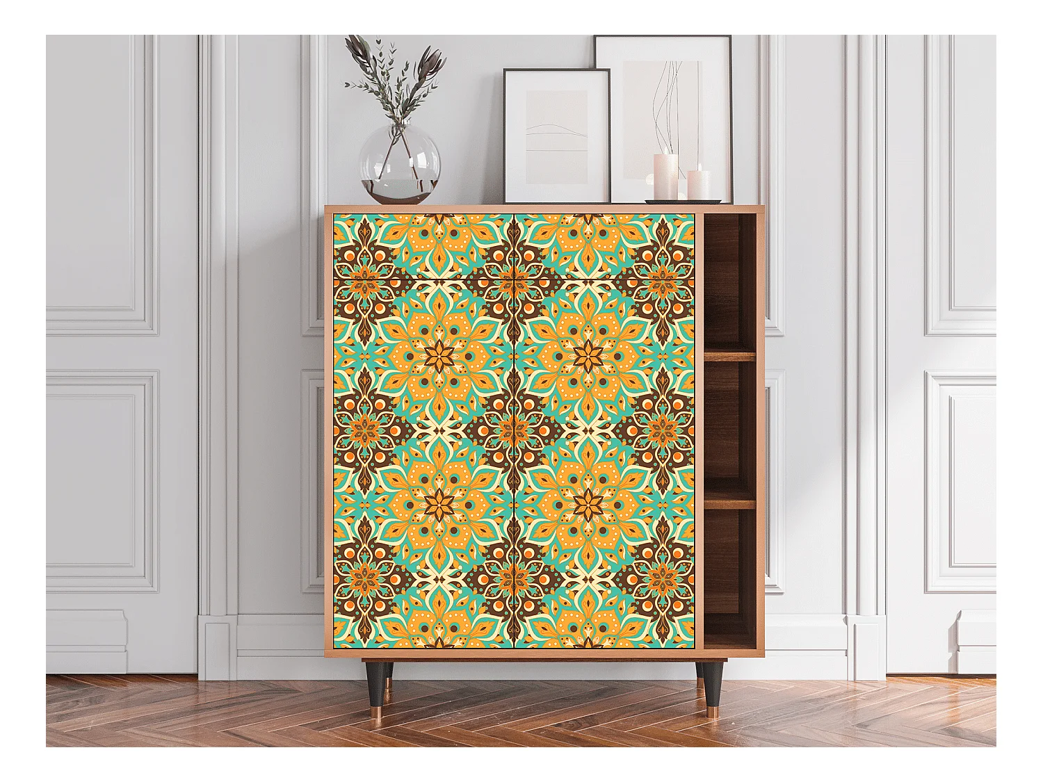 Dressoir - 96х110х41 cm - BS6 - Indian Spices, Walnoot