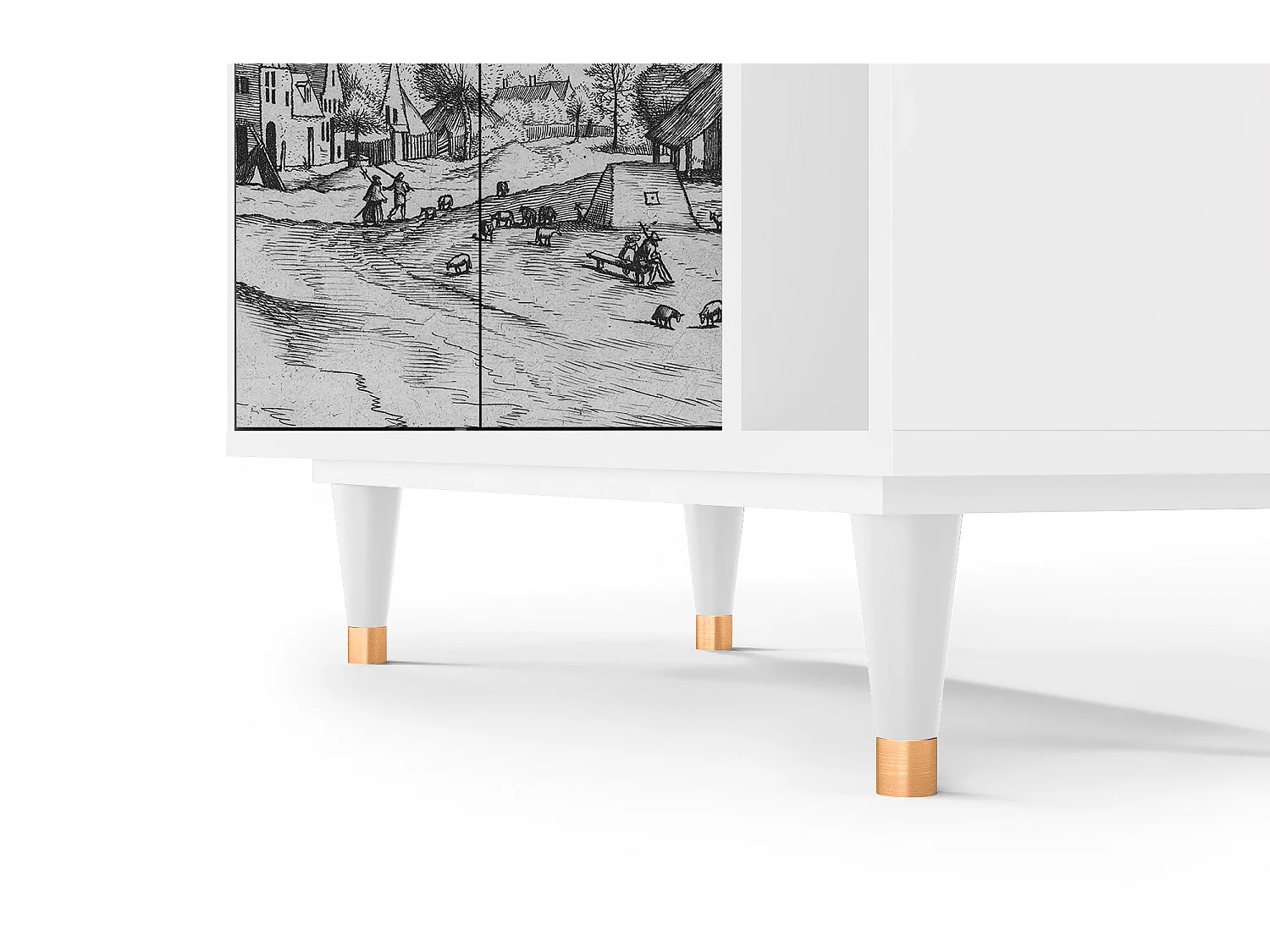 Buffet - 96х110х41 cm - BS6 - Country Village, Blanc