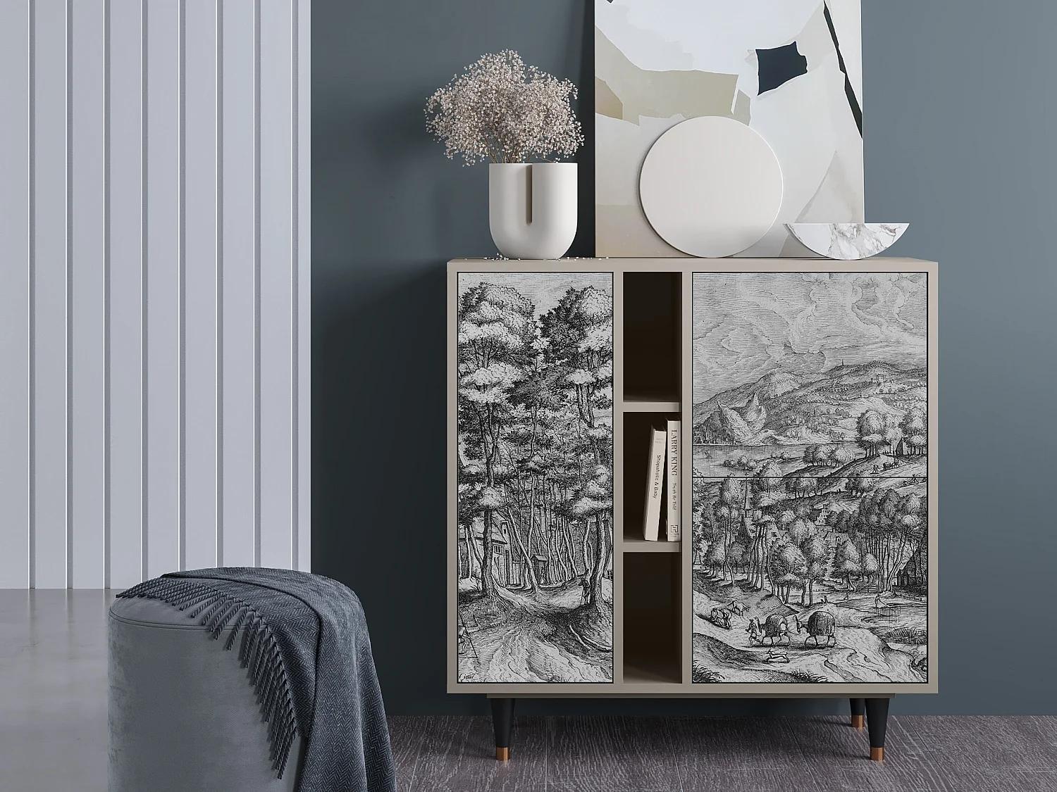 Buffet - 94х96х41 cm - BS5 - Rusticorum, Sable